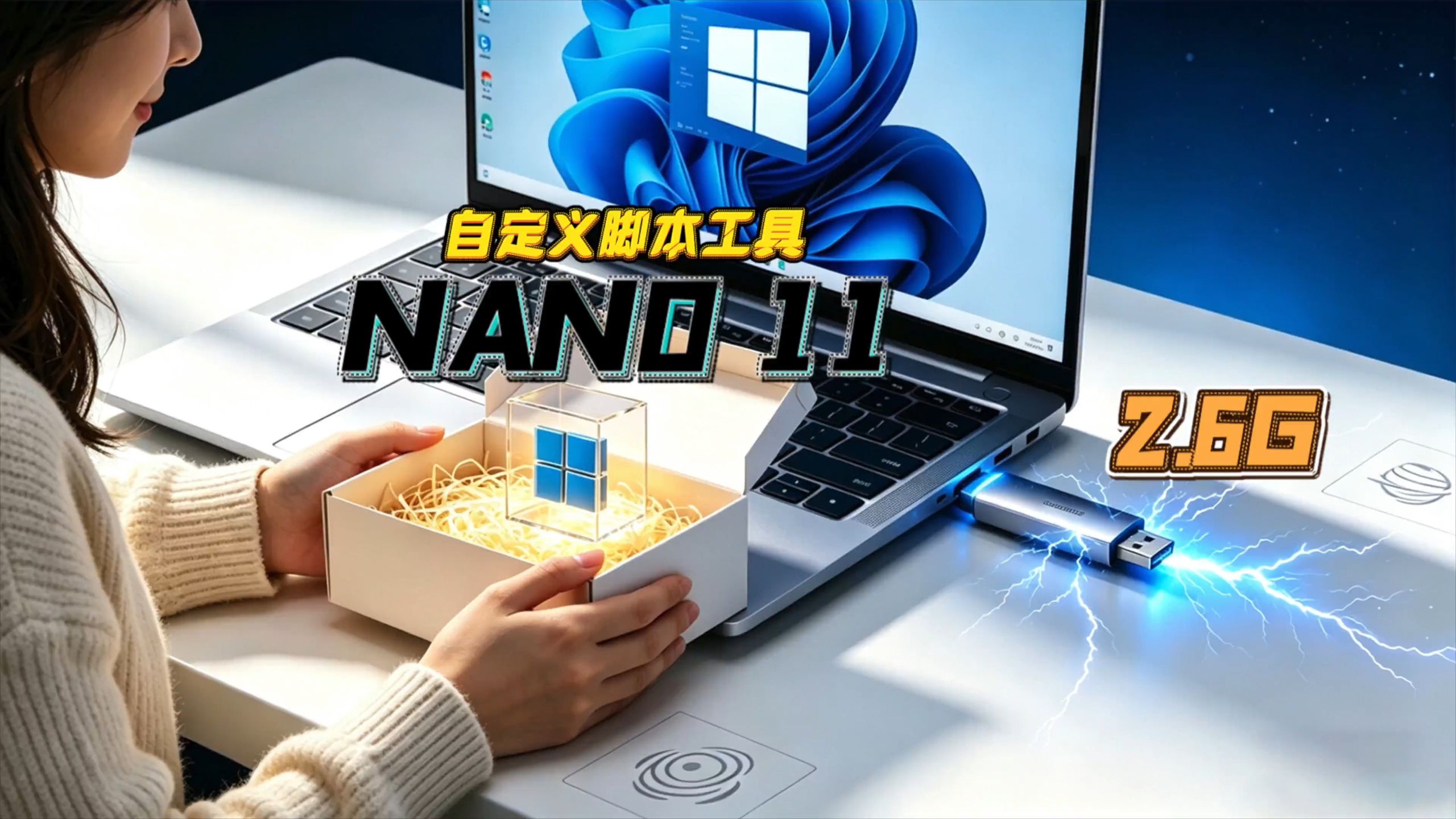 nano11极轻量Windows11带中文版自定义脚本工具