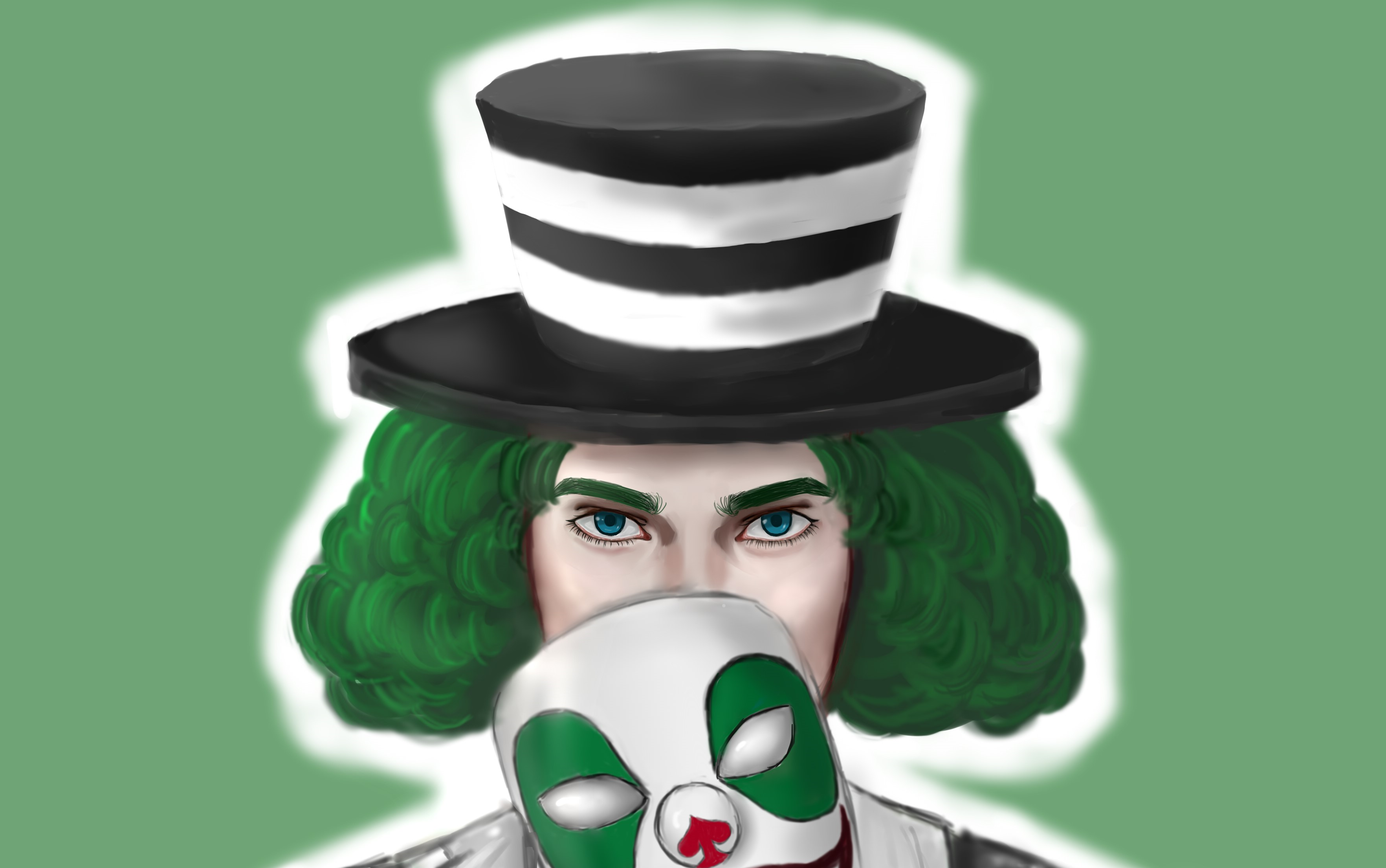 绘画过程第五人格小丑囚徒皮肤头像