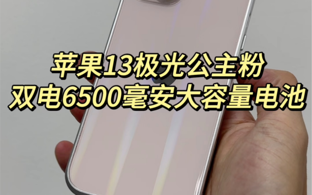 苹果iPhone13公主粉 双电6500大容量电池 颜值第一哔哩哔哩bilibili