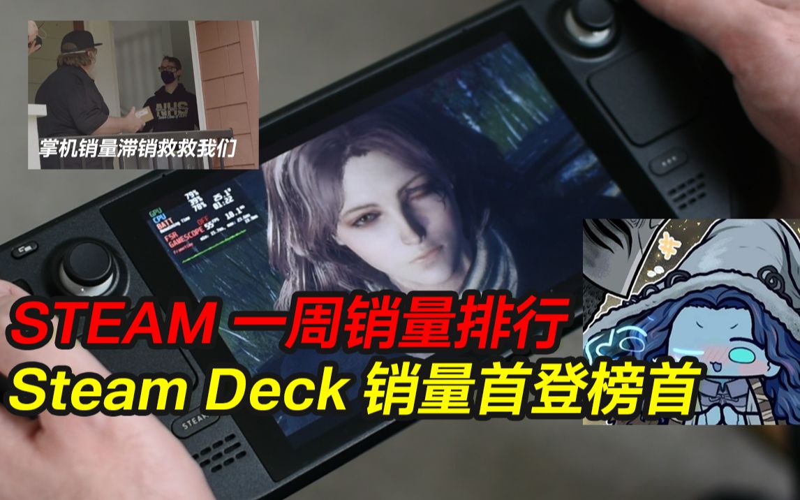 Steam一周销量排行 Steam Deck销量首登榜首哔哩哔哩bilibili游戏资讯