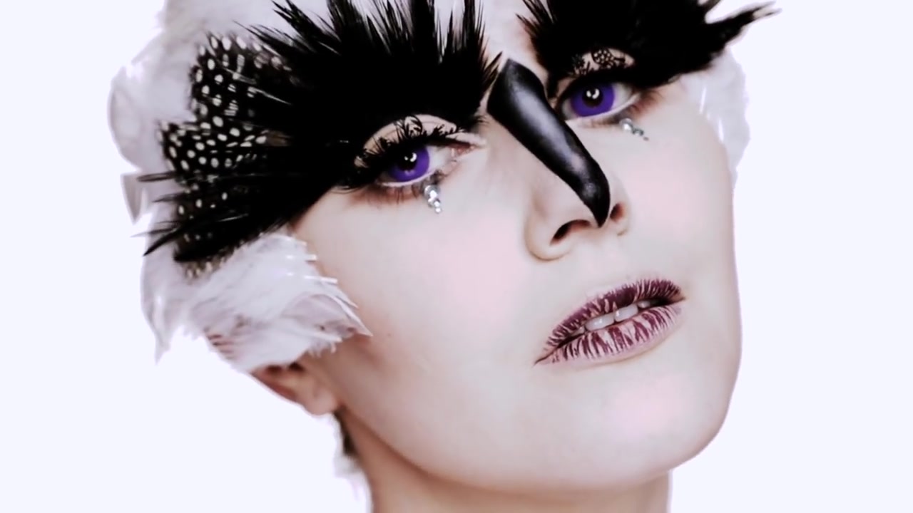 【karima mckimm】万圣节玩妆--鸟pretty & glam halloween makeup