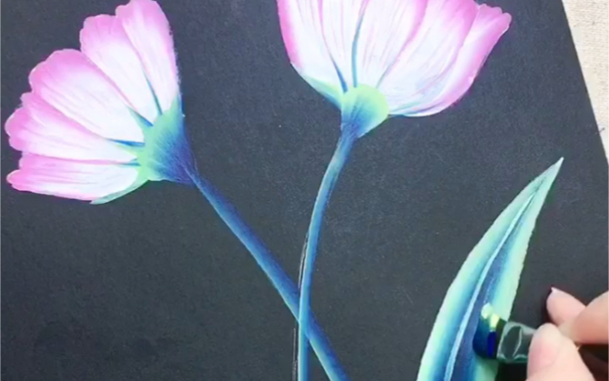 排笔彩绘美甲彩绘3d画花悦颜排笔彩绘彩绘基础入门排笔彩绘排笔彩绘