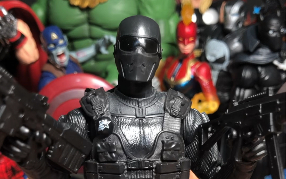 孩之宝特种部队gijoe蛇眼人狼套装大盒分享