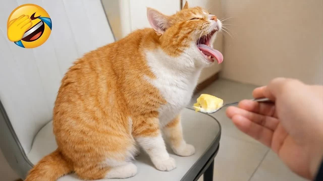 猫狗搞笑合集第123期 忍住不笑算你赢 ?