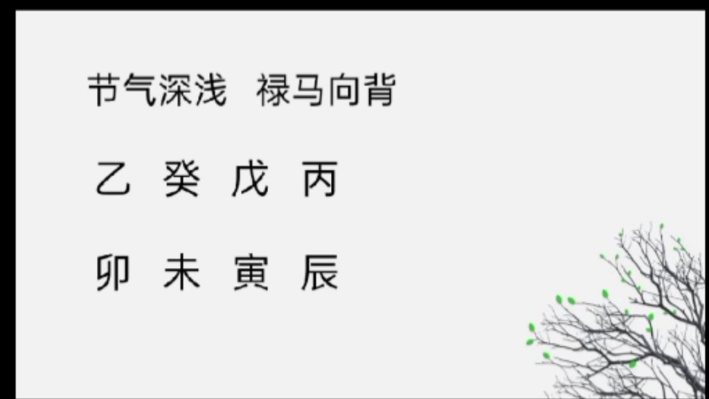 节气深浅,禄马向背哔哩哔哩bilibili