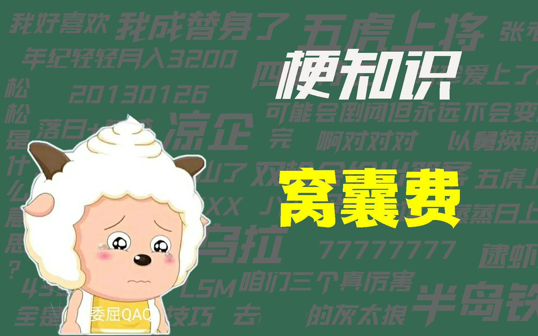 【梗知识】窝囊费是什么意思?哔哩哔哩bilibili