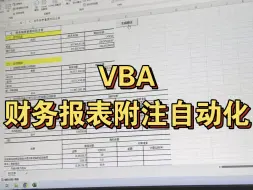 Download Video: VBA财务报表附注自动化让你一劳永逸