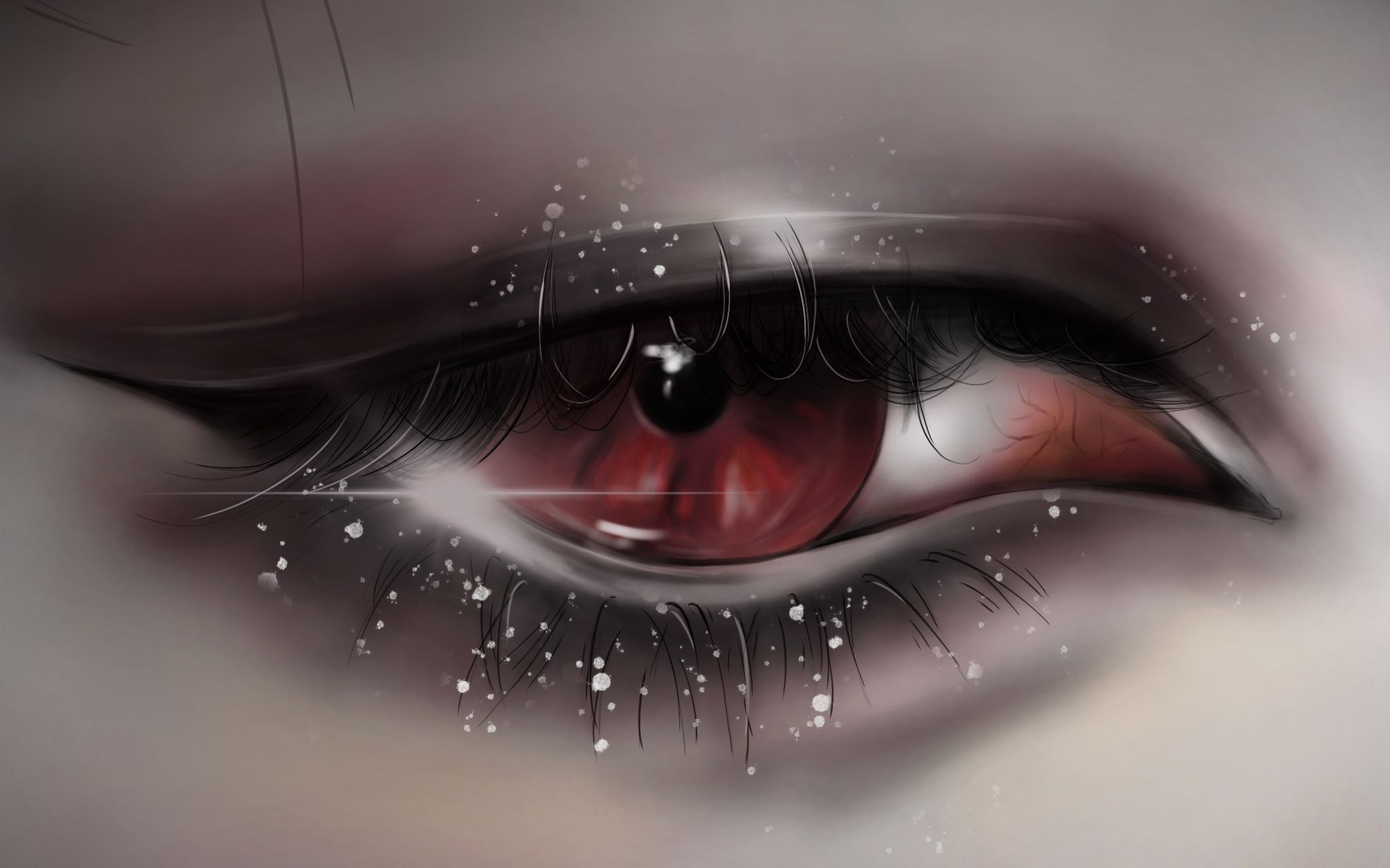 【procreate】眼部练习#1 2分30秒浓缩一只魅惑的眼睛 新人up求大家