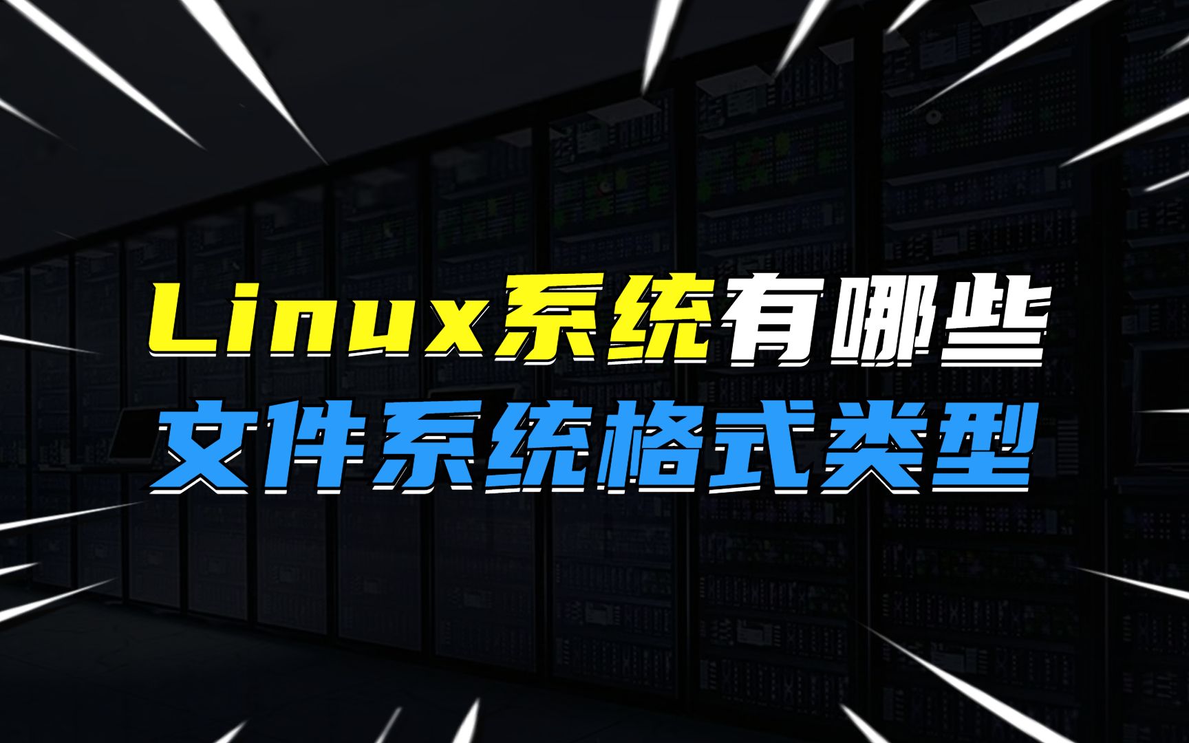 Linux系统有哪些文件系统格式类型?哔哩哔哩bilibili