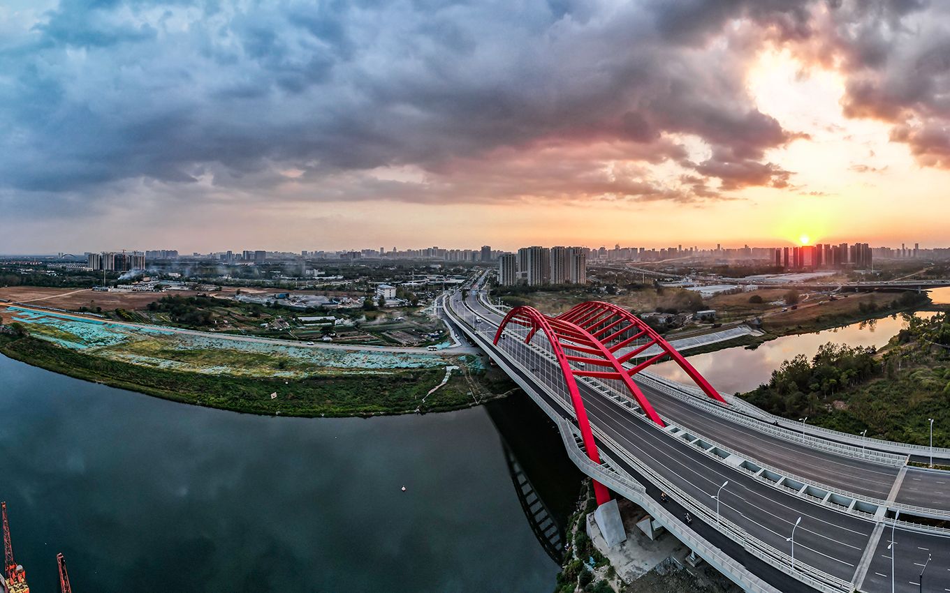 合肥·城市·风景-南淝河上的桥——南淝河大桥(广德路)_哔哩哔哩