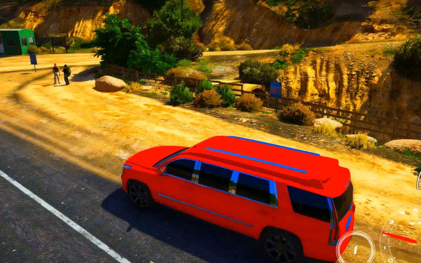 gta5这是凯迪拉克的房车,能否开车去爬山?
