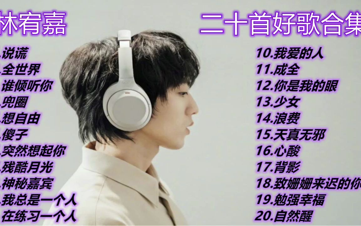 林宥嘉——20首好听歌曲合集哔哩哔哩bilibili