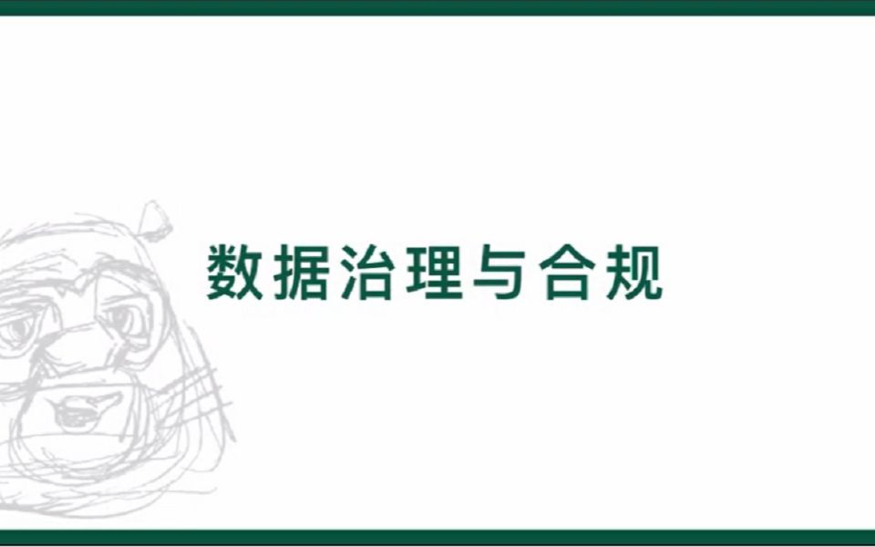 北京大学王汉生教授:数据治理与合规哔哩哔哩bilibili