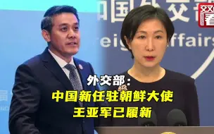 Download Video: 外交部：中国新任驻朝鲜大使王亚军已履新