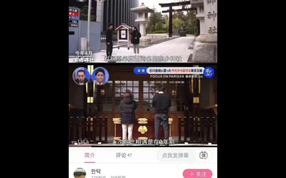 张本智和石川佳纯拜日本神社 拜鬼的人别来中国买惨热搜哔哩哔哩bilibili