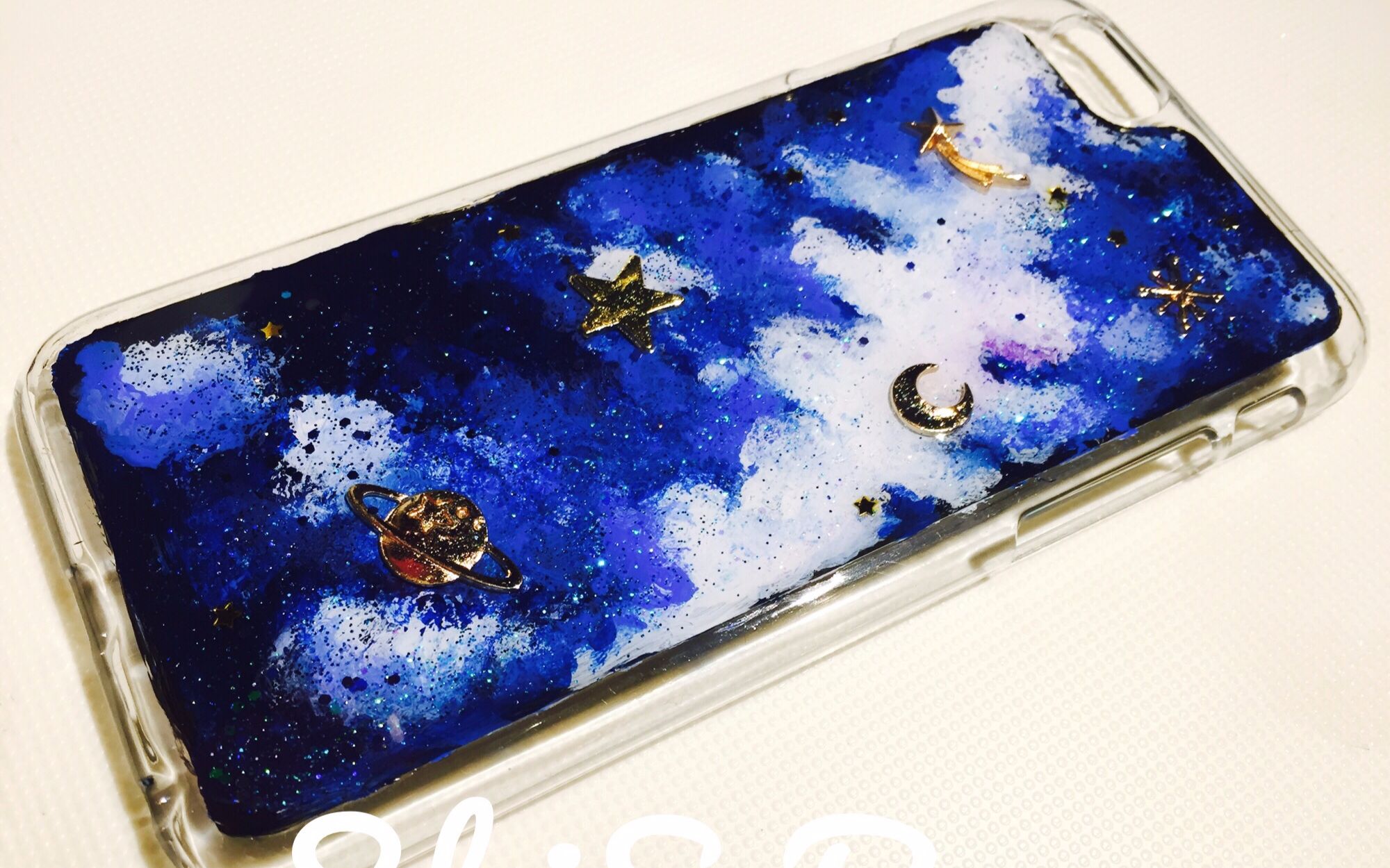 【手绘 滴胶】一整个宇宙 / 把银河封进手机壳里_哔哩哔哩_bilibili