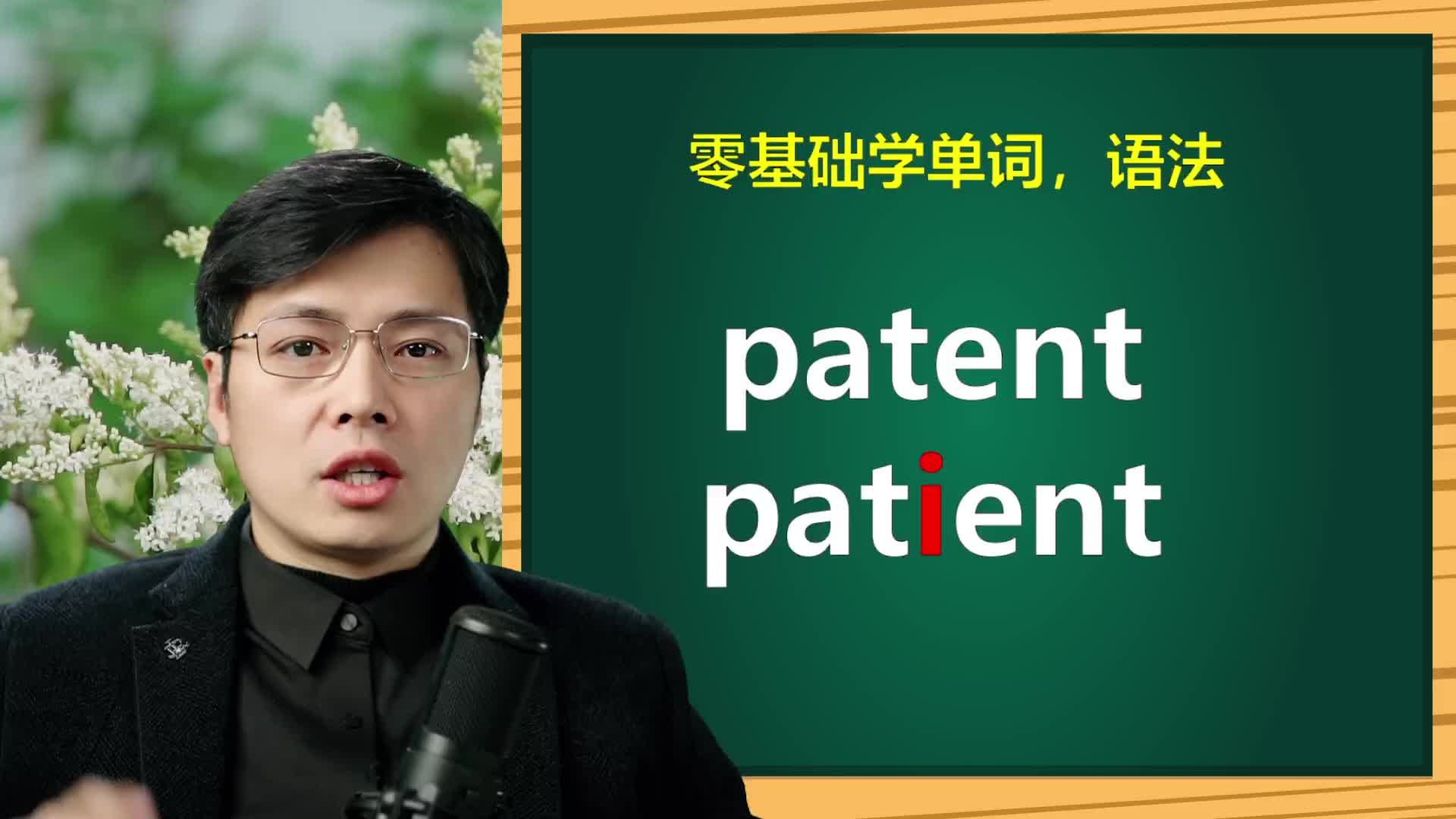 英语单词patant和patient如何区分?只有一个字母i的区别,差别大哔哩哔哩bilibili