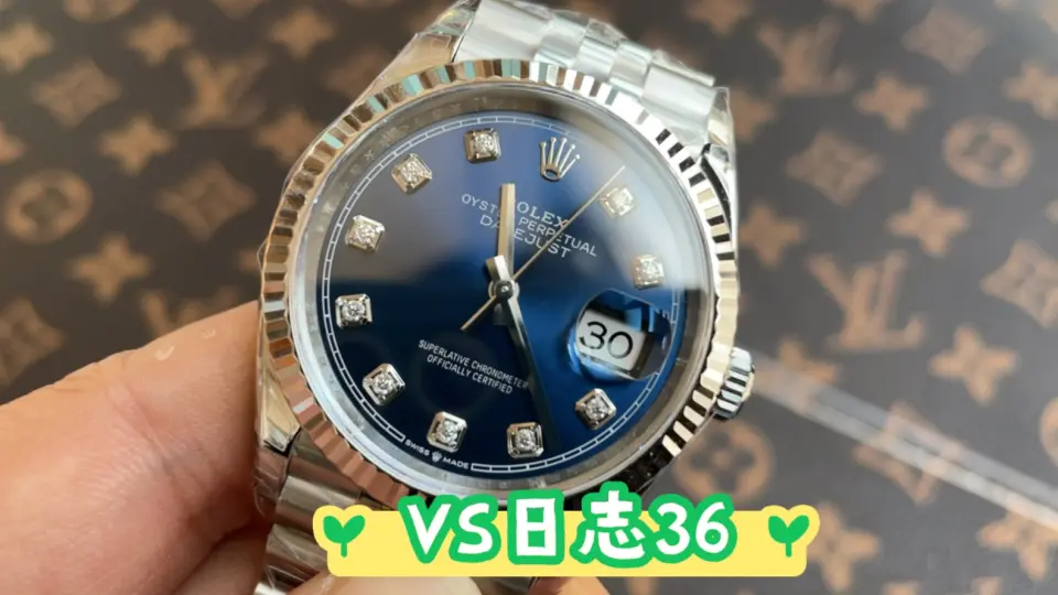 VS新品36日志VS日志36mm蓝钻太美测评_哔哩哔哩_bilibili