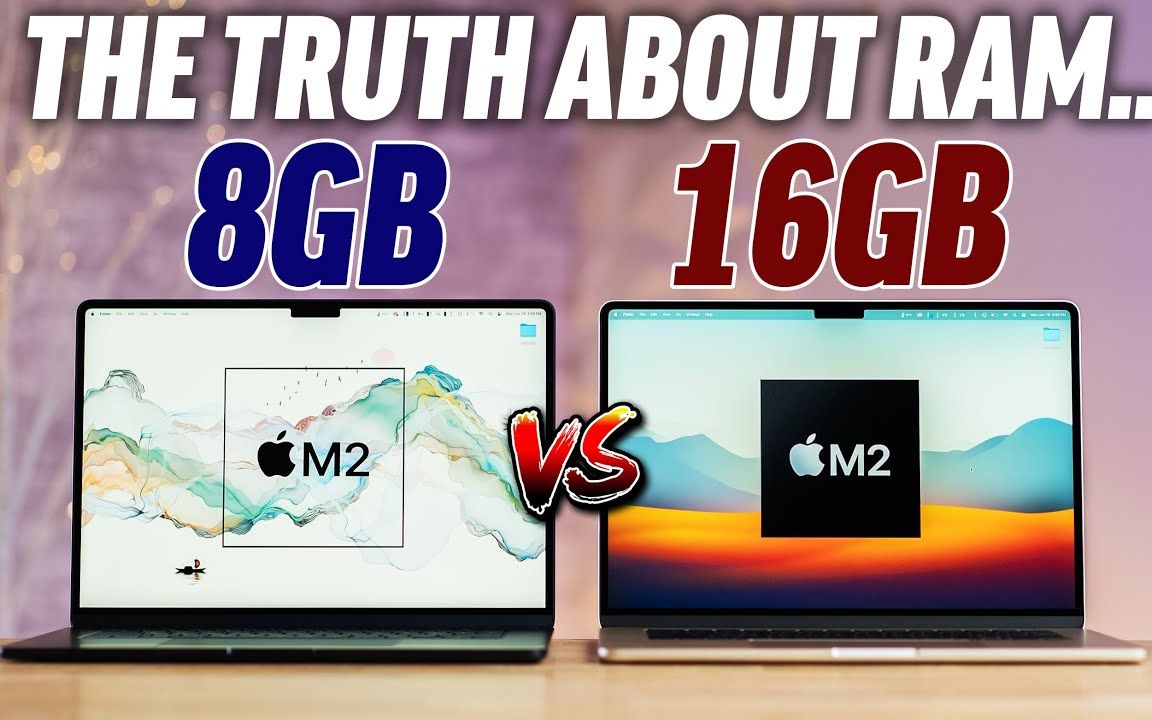 【苹果测评】8GB vs 16GB 15＂ MacBook Air多任务内存压力测试「Max Tech」|机翻中字哔哩哔哩bilibili