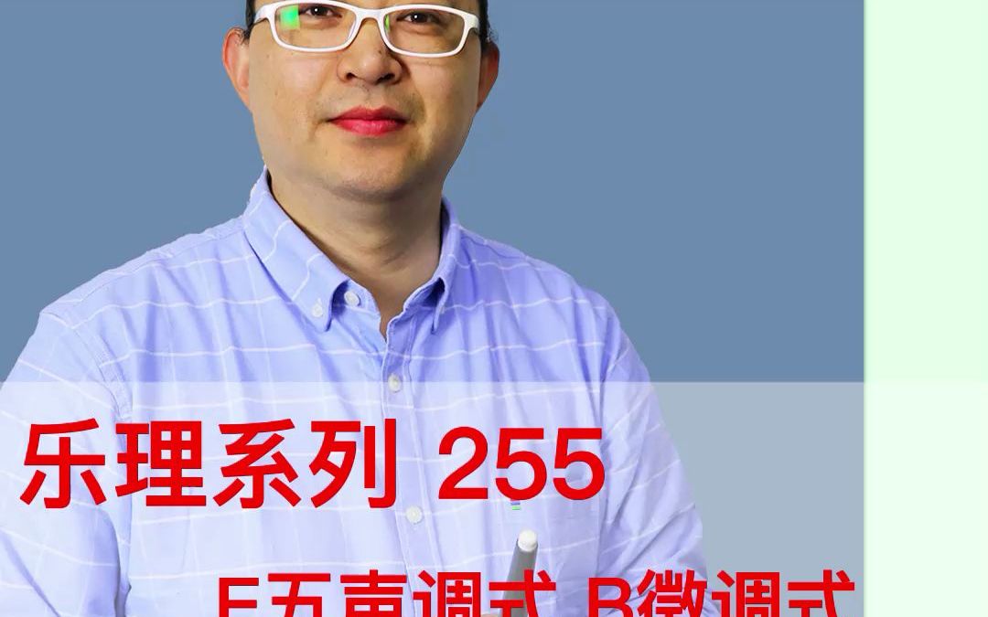 乐理系列255:E五声调式B徵调式4哔哩哔哩bilibili