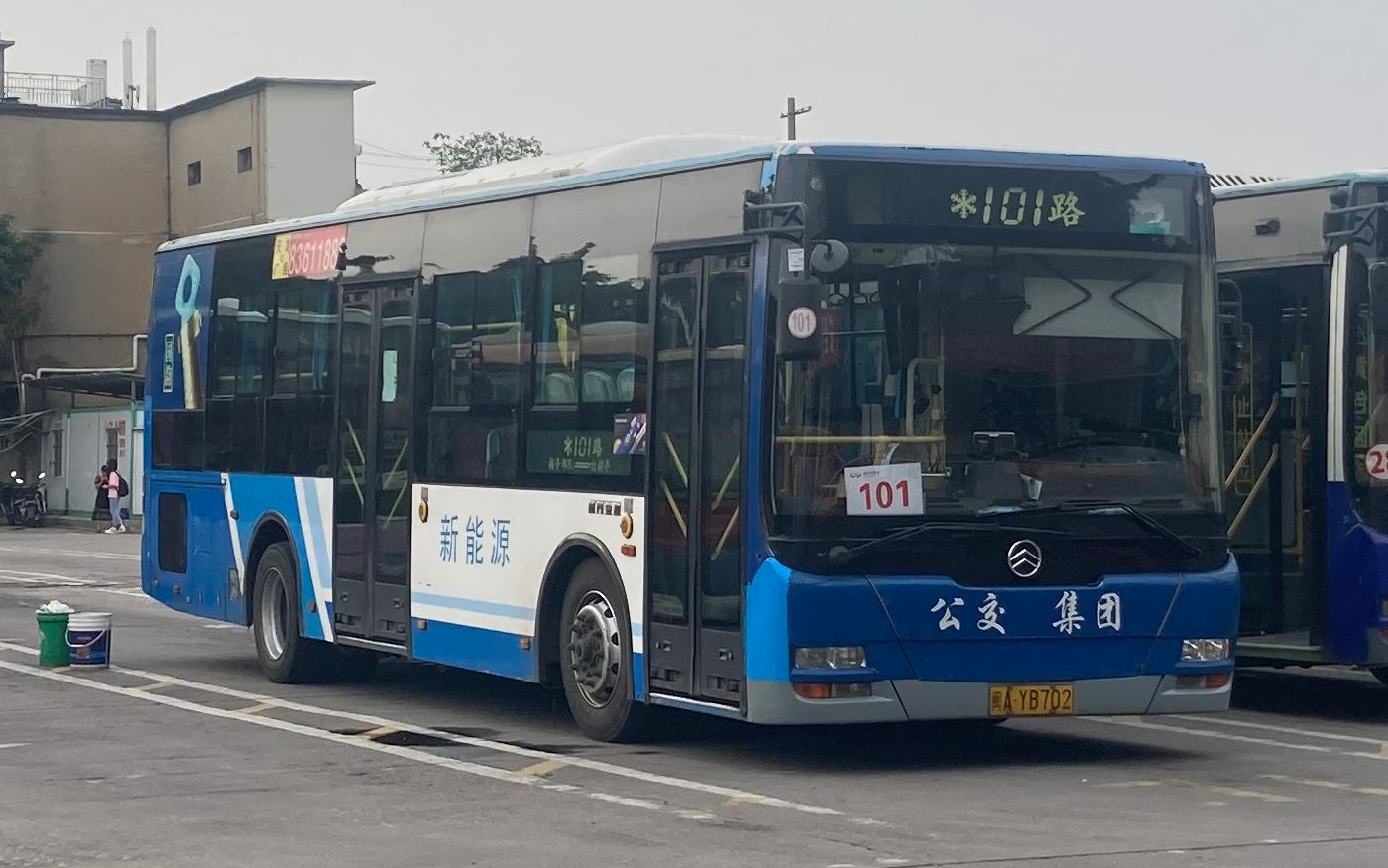 【纪念向】福州公交集团101路金旅xml6105jhevc8c型插电式混合动力