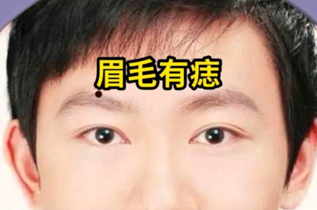 左眉尾有痣的男人图片