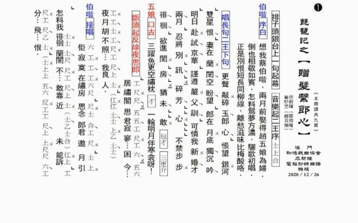 [图]《琵琶记之赠发系郎心》--任剑辉 崔妙芝