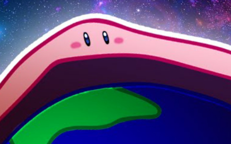 [图]星之卡比:吞噬地球 | 转载: kirby mouthful modes the earth