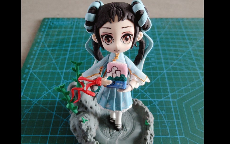 王者荣耀 西施手办 诗语江南皮肤手办 西施粘土手作