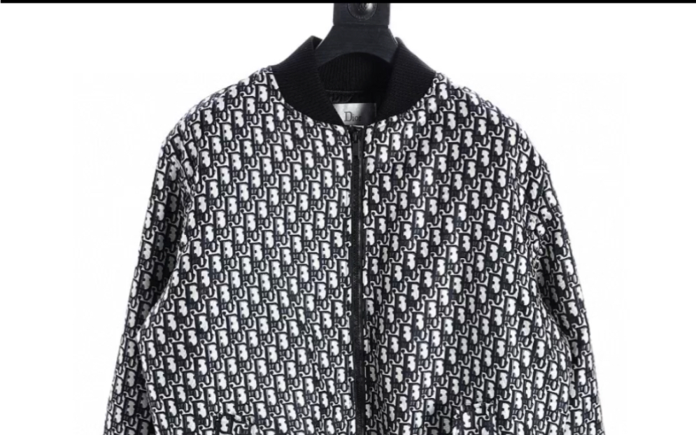 推荐高仿dior迪奥23ss经典老花满印拉链夹克