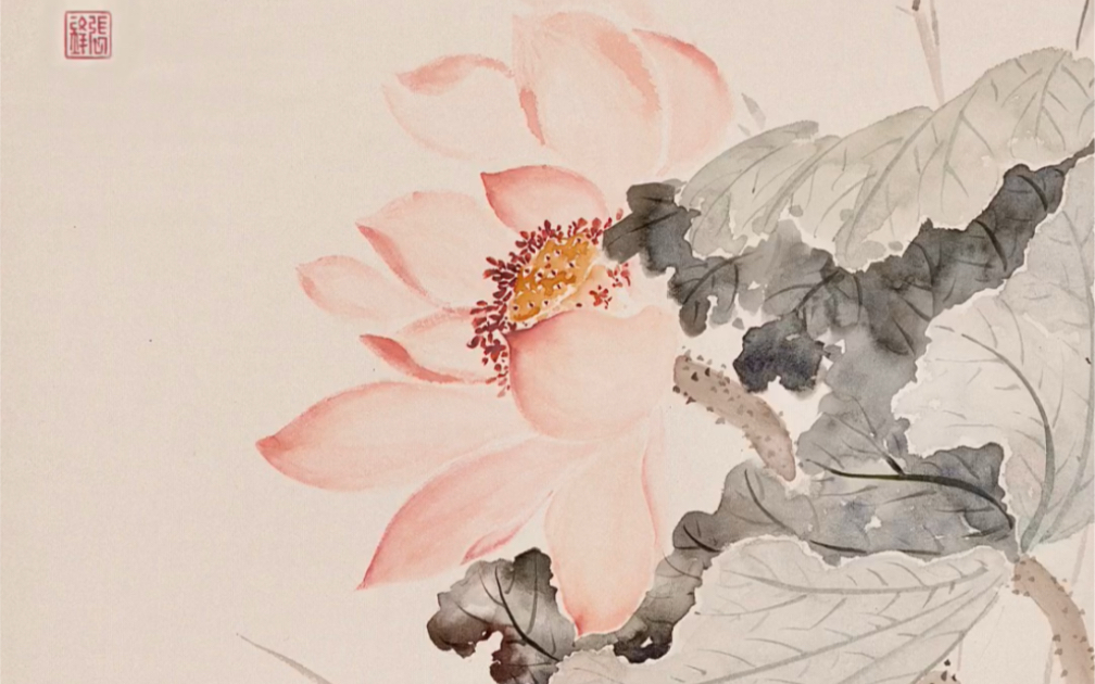 第63集|国画荷花-青蛙的写意没骨画