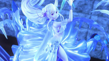 渋スク リゼロ エミリア crystal dress ver. 開封済美品 SHIBUYA SCRAMBLE FIGURE エミリア -Crystal Dress Ver-