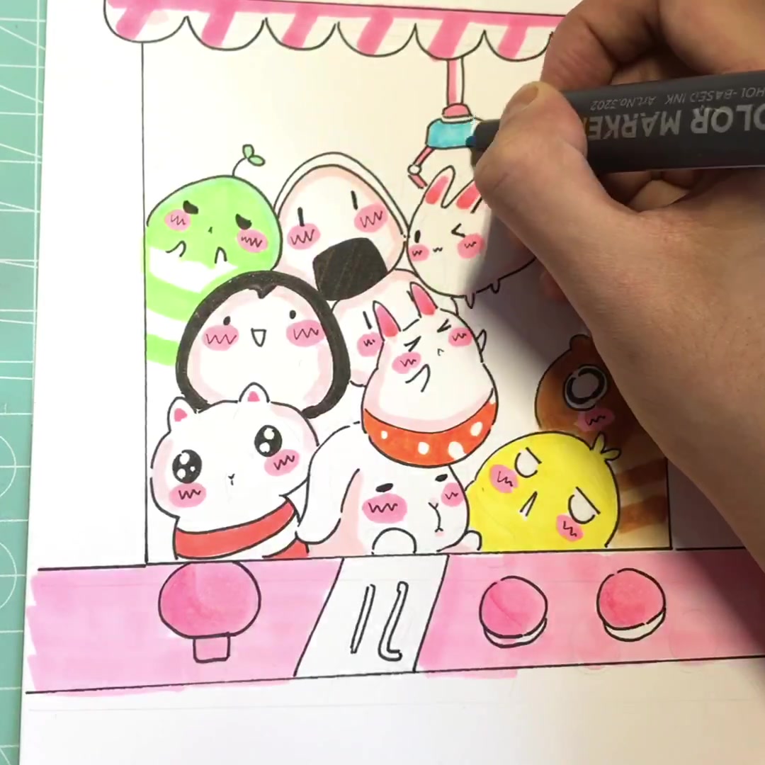 你们喜欢抓娃娃吗教你画抓娃娃