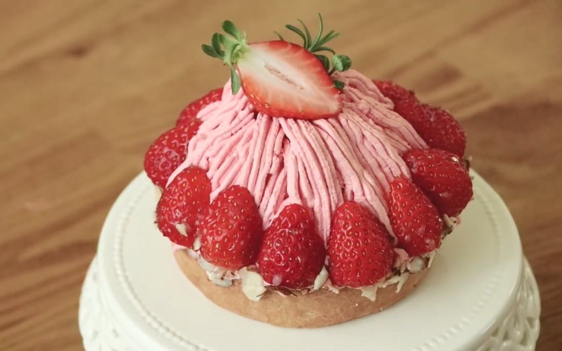 草莓蒙布朗挞