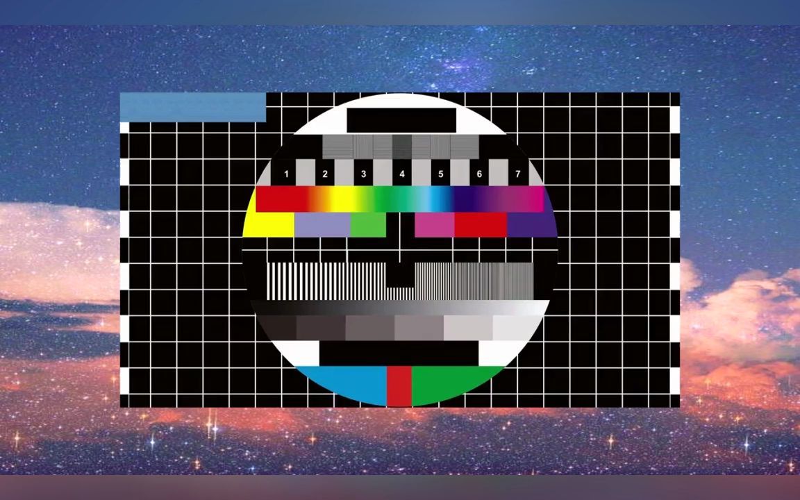 【珍贵转场画面 音效】哔声电视无信号干扰雪花彩条特效转场,vlog剪辑