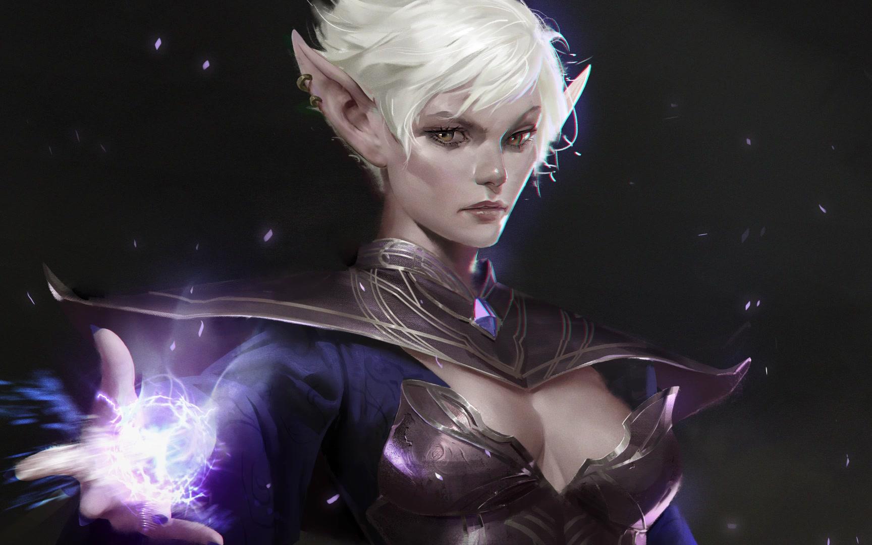 【板绘】黑精灵-hecate