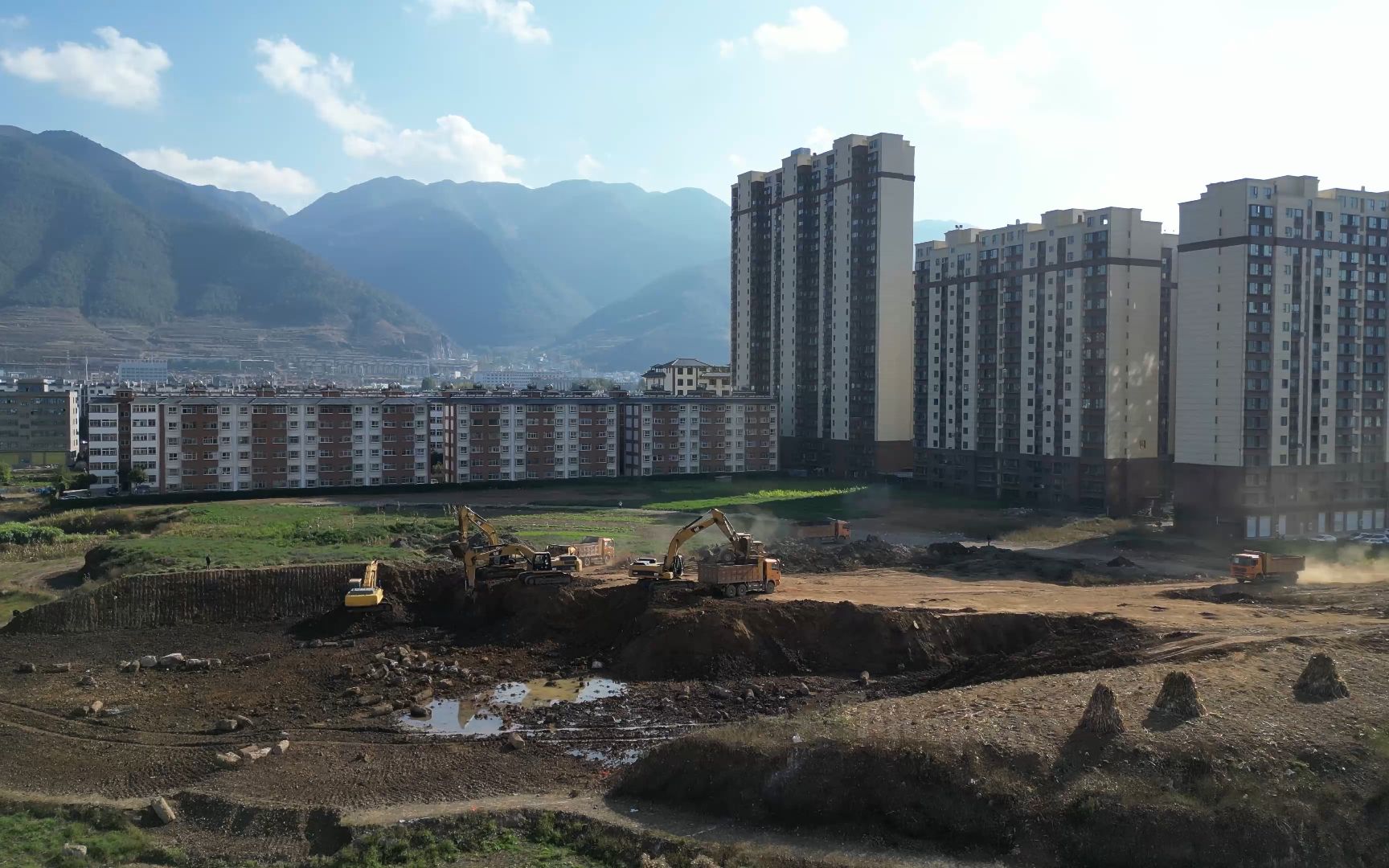 會澤縣瑞祥路(二環路)會煙街北段至馳宏大道建設工程已正式施工