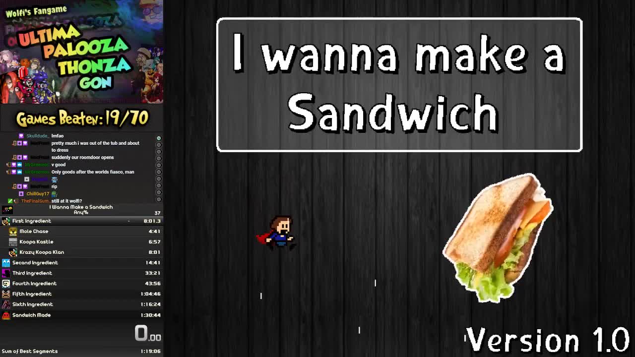 [图]【搬运】I Wanna Make a Sandwich - Any% Speedrun in 1:23:37【Wolfiexe】