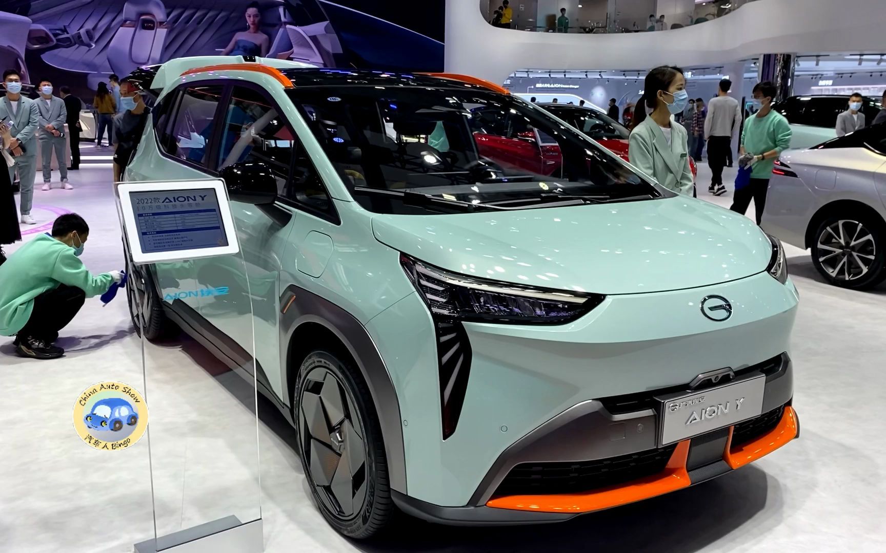 2022款广汽埃安aion y高清实拍,静态体验后,买不买做个参考