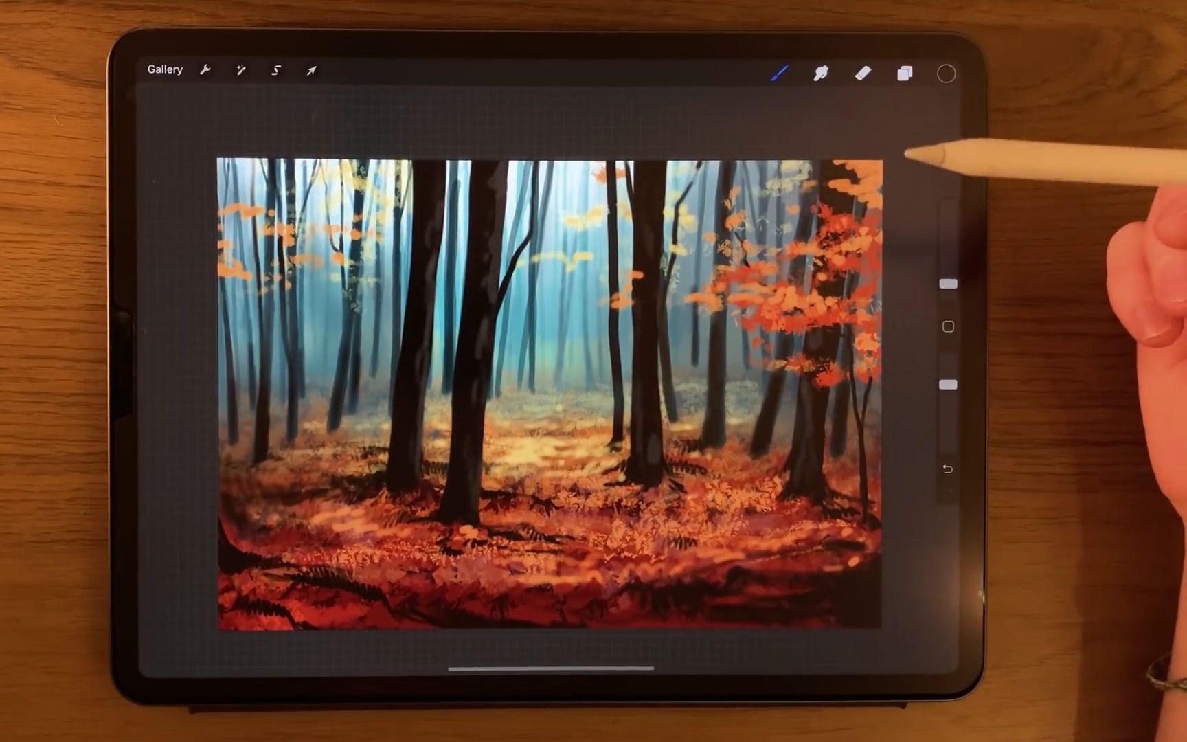 【Procreate】秋天的树林详细教程——James Julier哔哩哔哩bilibili