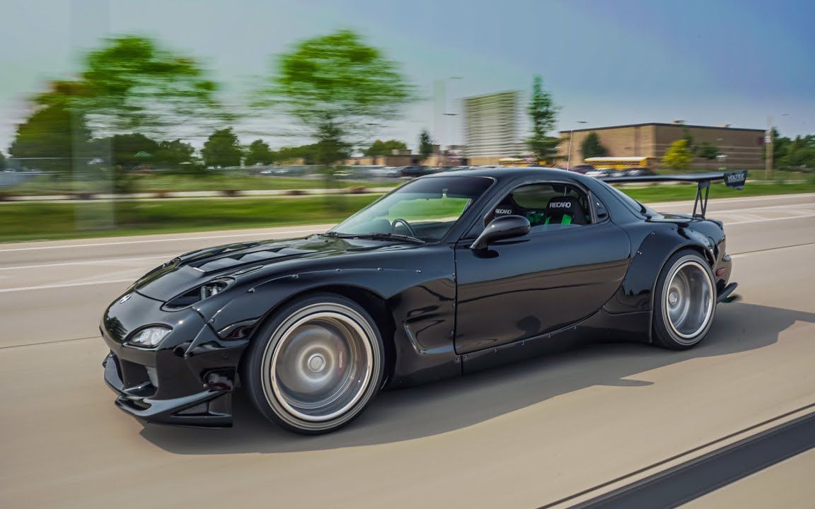 4k暴力黑武士rx7丨宽体rocketbunny