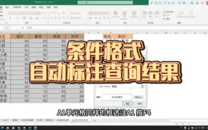 Download Video: Excel条件格式为查询结果自动标注颜色