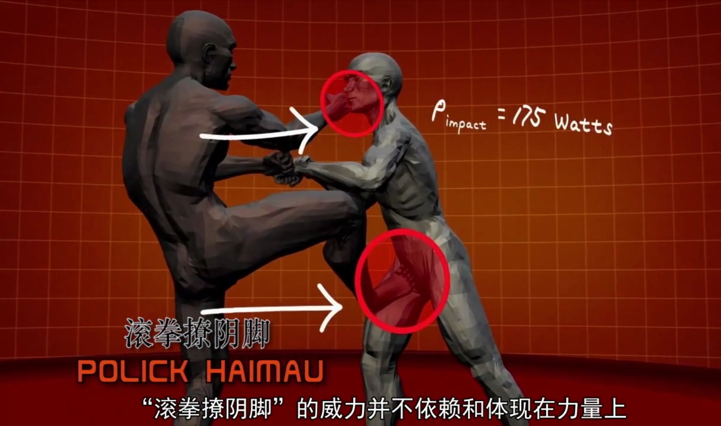 必杀技: 滚拳撩阴脚