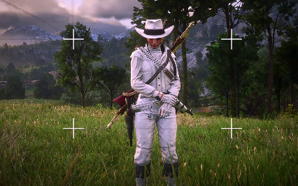 【荒野大镖客2】女性角色衣服穿搭17——白衣大盗_哔哩哔哩_bilibili