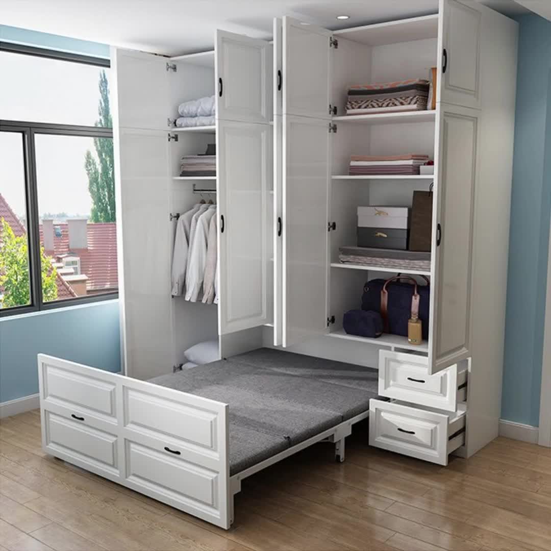 【28元券】折叠床衣柜一体多功能组合书房隐形床小户型家用省空间午休