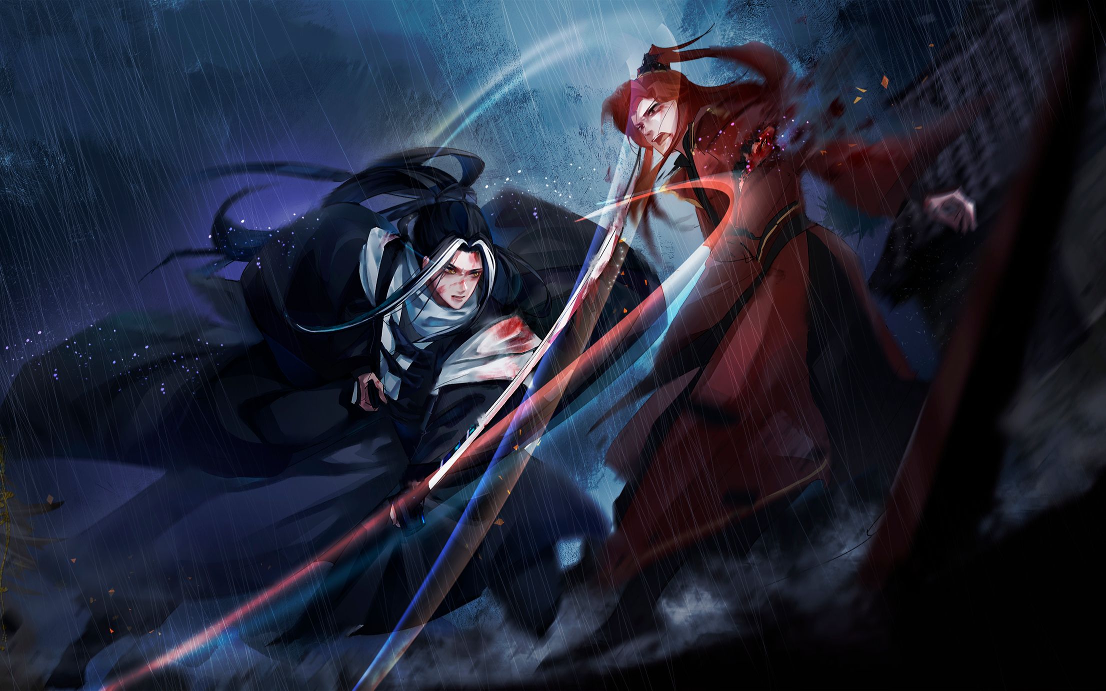 【金光布袋戏】剑无极场景绘画过程_哔哩哔哩_bilibili