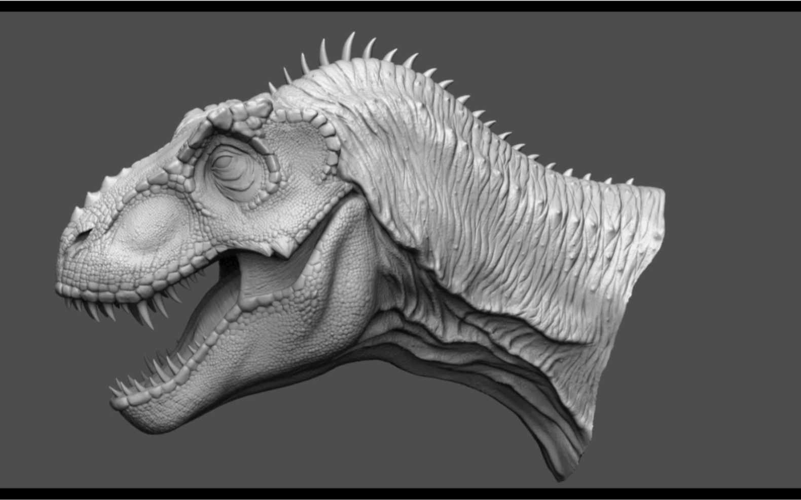 zbrush速雕恐龙演示过程_哔哩哔哩_bilibili