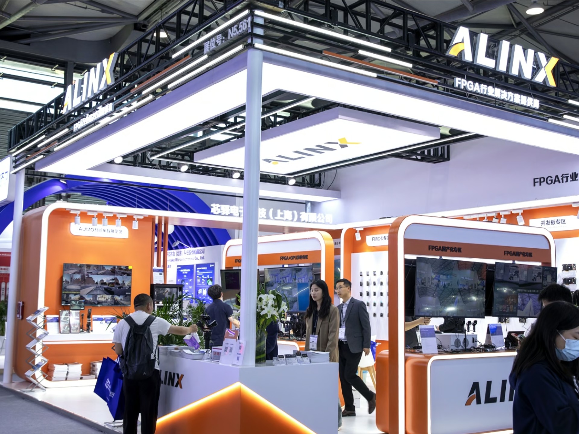 【展会活动】现场实拍ALINX，2025慕尼黑上海电子展。ALINX邀你前来参展，展位号N5.561时间：2025年4月15日—17日