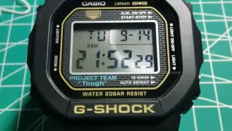 G-SHOCK 35周年纪念款GMW-B5000D-1 JF 小银块开箱_哔哩哔哩_bilibili