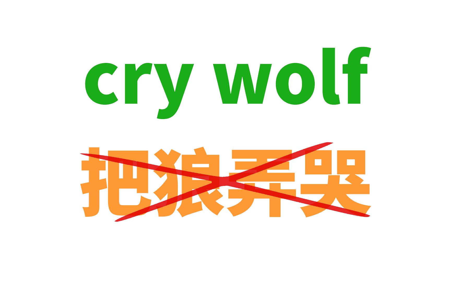 [图]cry wolf可不是"把狼弄哭"！